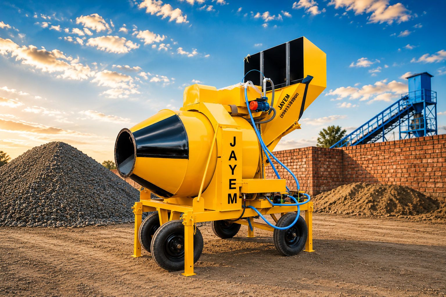 Reversible Drum Concrete Mixer